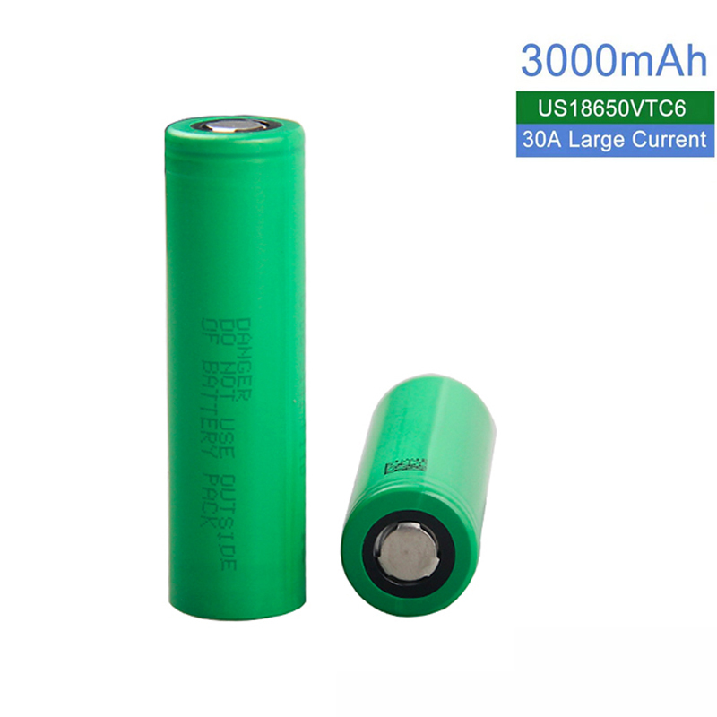 18650 Lithium Li-Ion Battery VTC6 30Q LG HG2 Rechargeable 3.7 V 3.7V 3000mAh High discharge Rate Cells For E Cig Mod