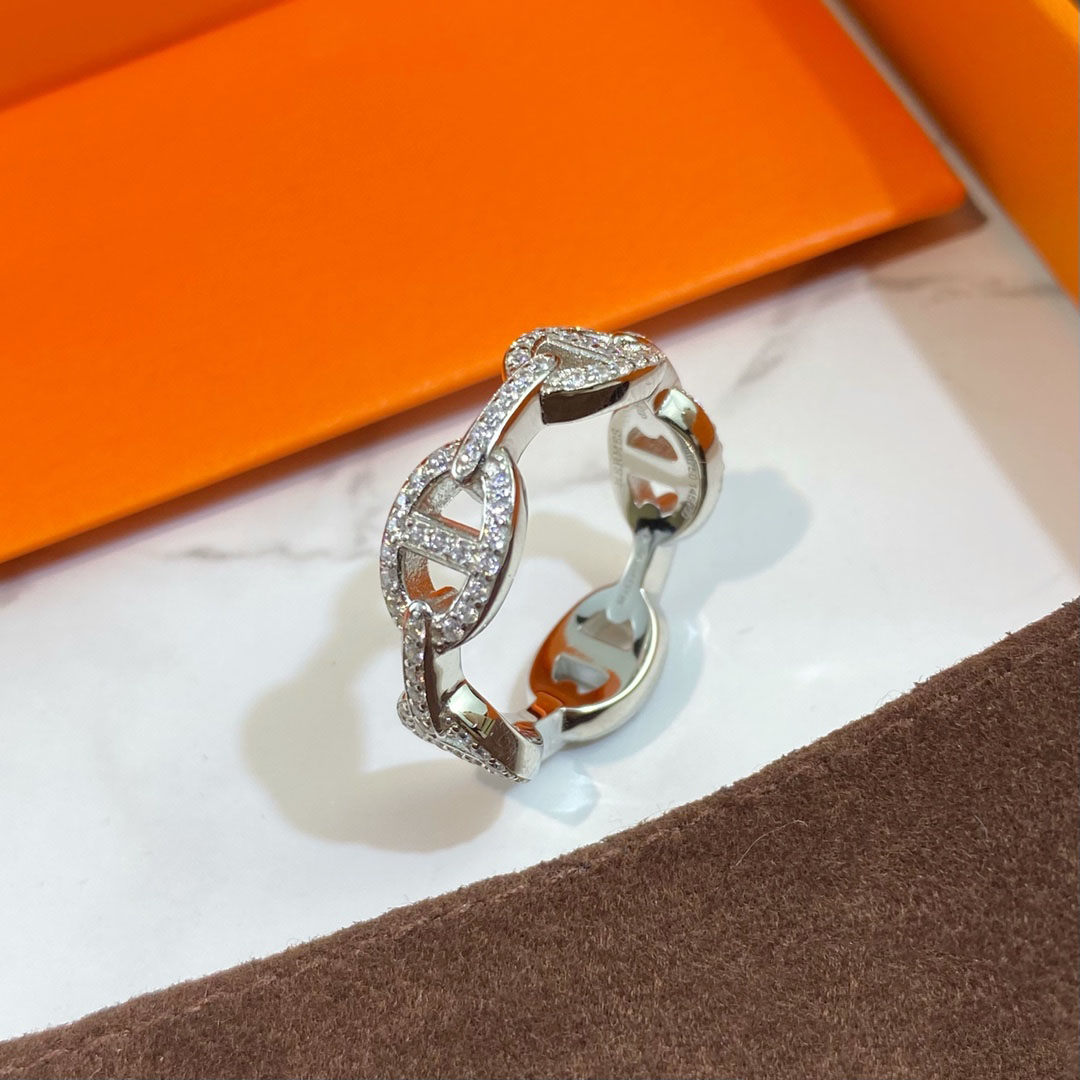 Luxurys Desingers Ring Basit Tasarım Sense Gümüş Yüzükler Bayanlar Klasik Yüzük Basit Doğum Günü Hediyesi Erkek Erkek Çok 223o