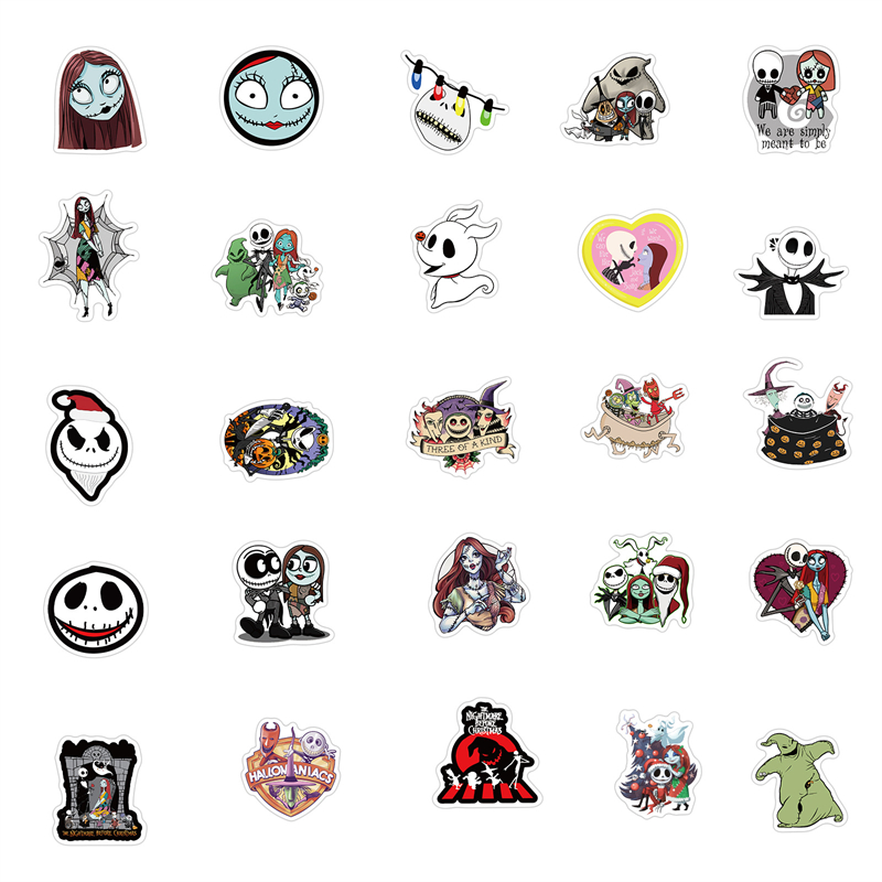 Halloween Horror Stickers Pack do laptopa deskorolki Motorcycle Dekals3871737