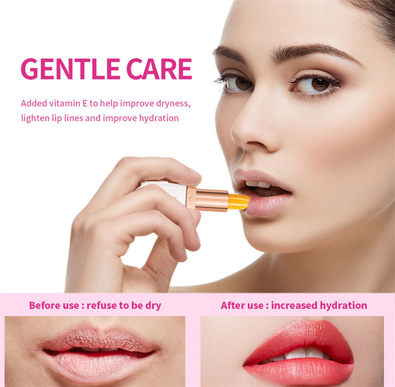6 kleuren Magic Lipstick Temperatuur Kleur Veranderende Lip Vlek Glans Hydraterende en langdurige waterdichte lippenbalsem