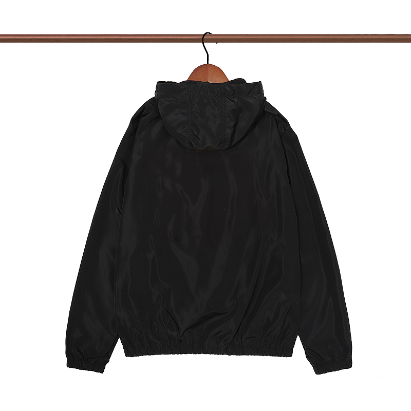맨스 재킷 바람막이 얇은 재킷 코트 편지 반전 삼각형 남성 여성 방수 코트 봄 가을 의류 재킷 외부웨어 남자 의류 003