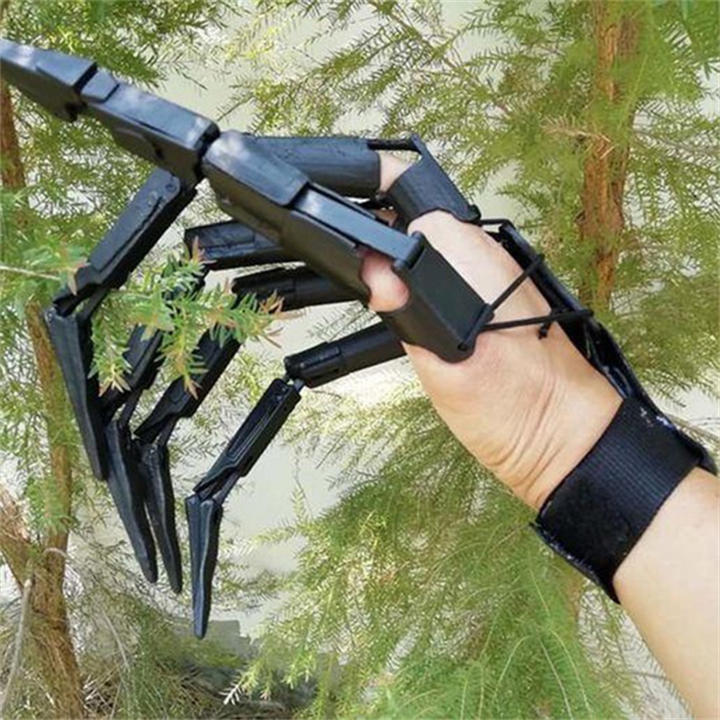 Autres fournitures de fête d'événement Doigts articulés imprimés en 3D Accessoires de décoration de doigt d'Halloween Cosplay Costume Horror Ghost Claw Props Drop 220829