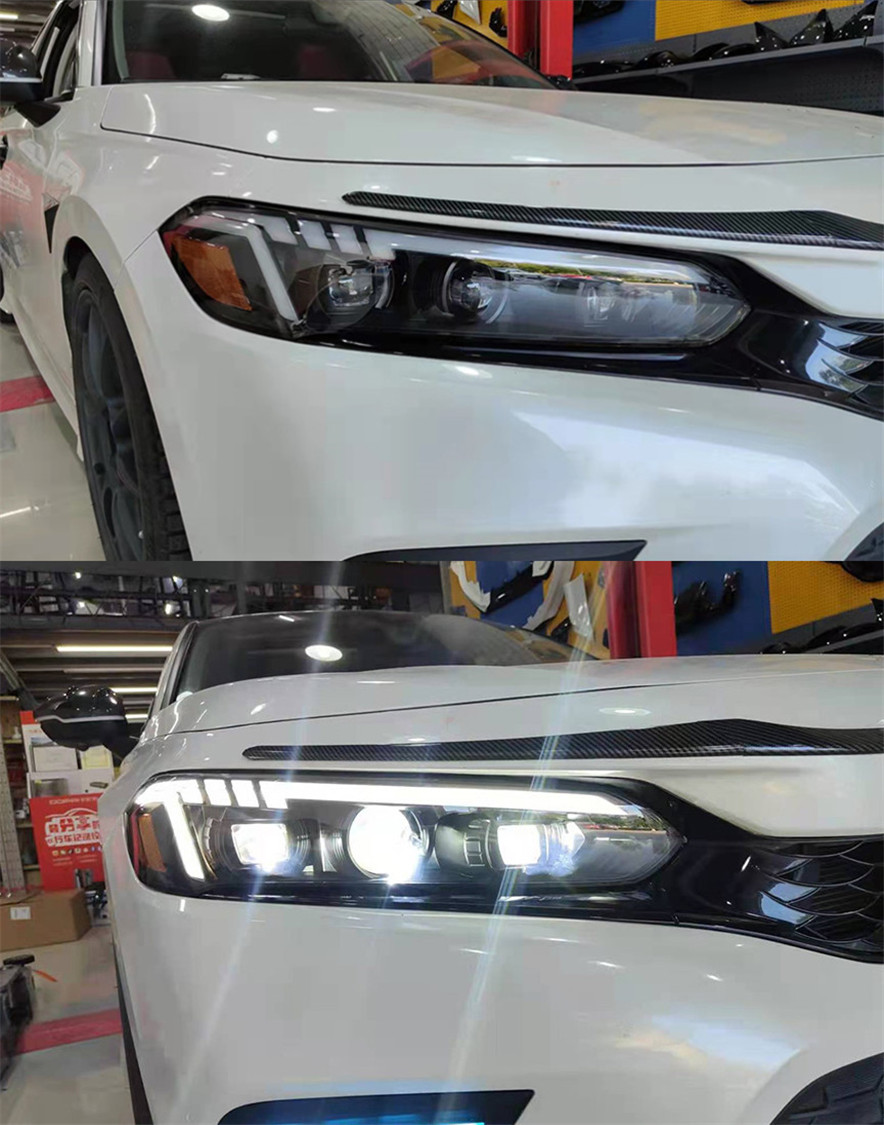 Ulepszenie reflektorów samochodowych dla Honda Civic x G11 2022 LED Turn Signal Signal Fog Reflights DRL Lights Driving Light