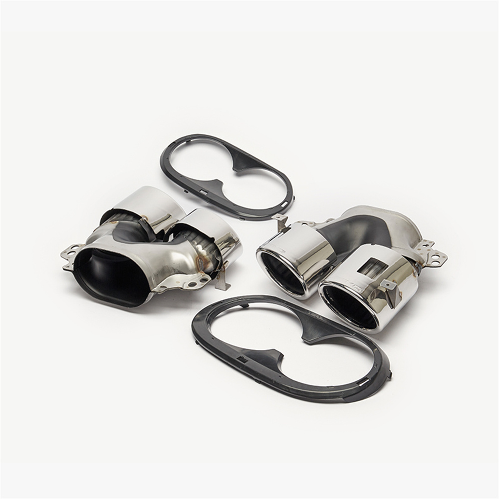 Muffler Cutters for Mercedes Benz A CLA GLB Class W177 C118 X247 A35 AMG Up To A45 AMG Exhaust Pipe Accessories