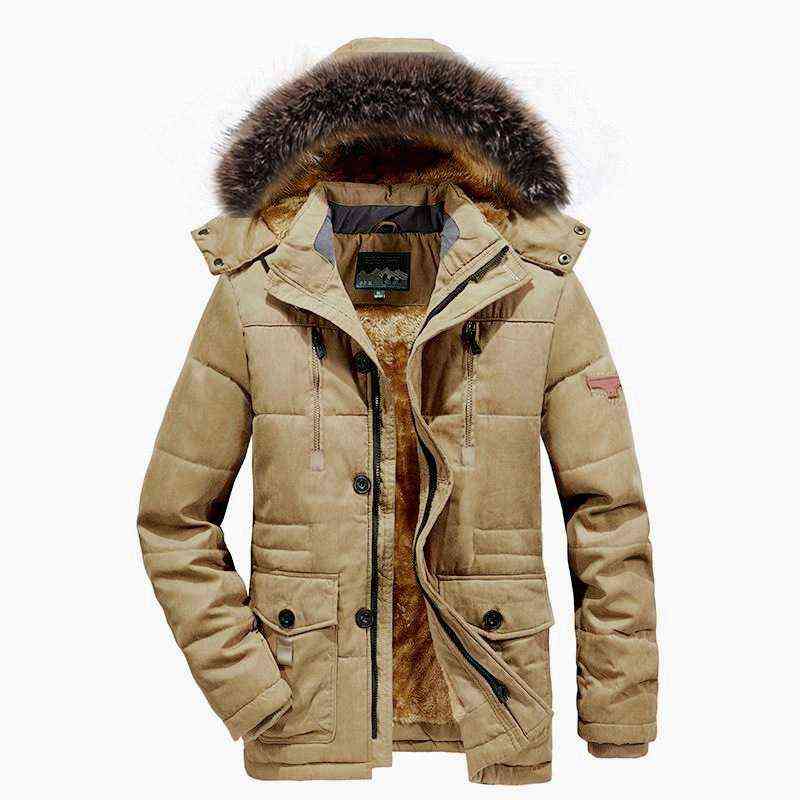 Jackets masculinos Men Winter Down Casual Casual Longo Parka Quente Tamanho 7xl de boa qualidade masculino Fit Multi-Pocket Cargo L220830