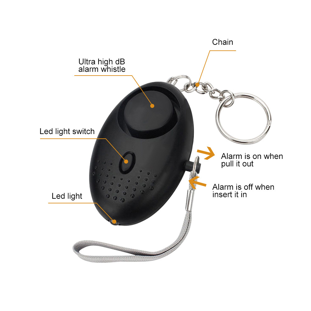 Self Defense Alarm Keychain for Women Girls Kids Security Protect Alert Personal Safety Scream Loud Sound Emergency Alarm