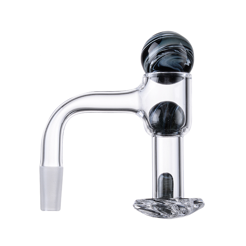 Banger al quarzo 10mm 14mm Accessori fumatori con giunzione maschio Senza saldatura Completamente saldato Terp Slurper Frullatore con bordo smussato Spin Banger Chiodo bong 45ﾰ 90ﾰ