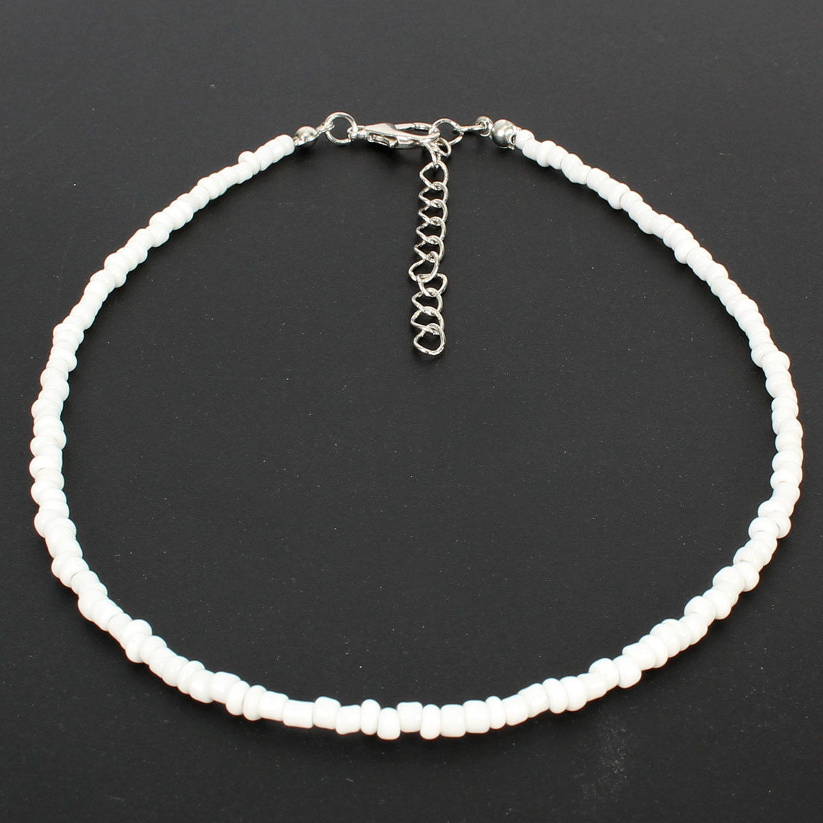 Ins Wind Fashion Accessories Crystal Beaded Necklace Female Niche Design All-match Pearl Personality Color Rice Bead Collarbone Chain