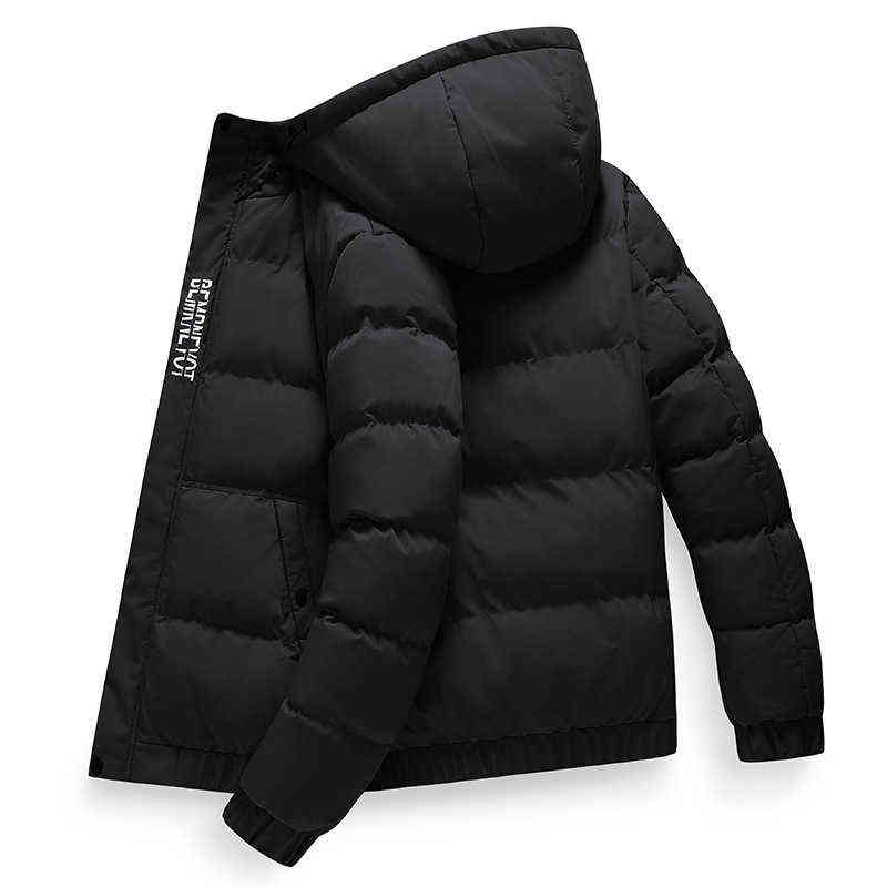 Heren Jackets MANNEN Winter Jassen Hooded Down Zwart Casual Jaquetas Nieuwe Mode Man Dikkere Warm Fit Parka Slim Maat 5xl L220830