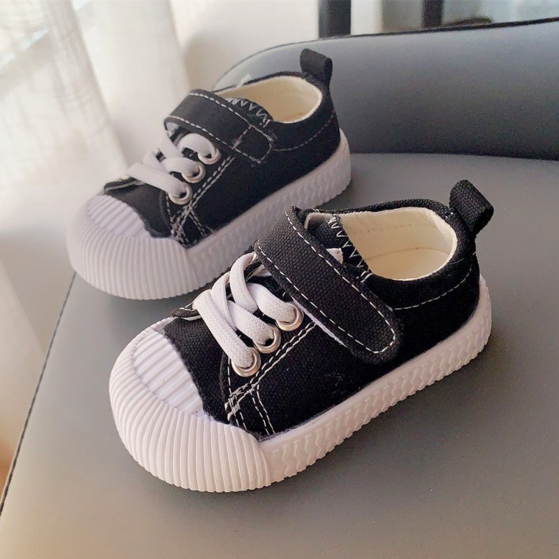 First Walkers Coll Color Baby Shoes Kids Canvas Allpurpose Nonslip Treasable Walking for Boys and Girls Kids Sneakers 220830