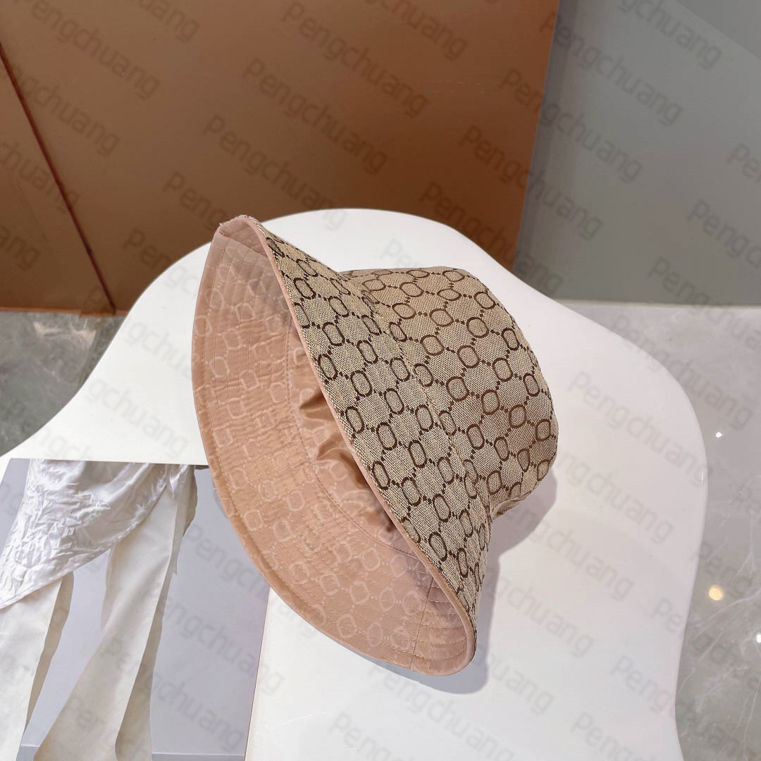 Chapeaux de seau réversibles de concepteur pour hommes lettres complètes dames seau chapeau de soleil femmes Sunbonnet Casquette de plage Caps233u