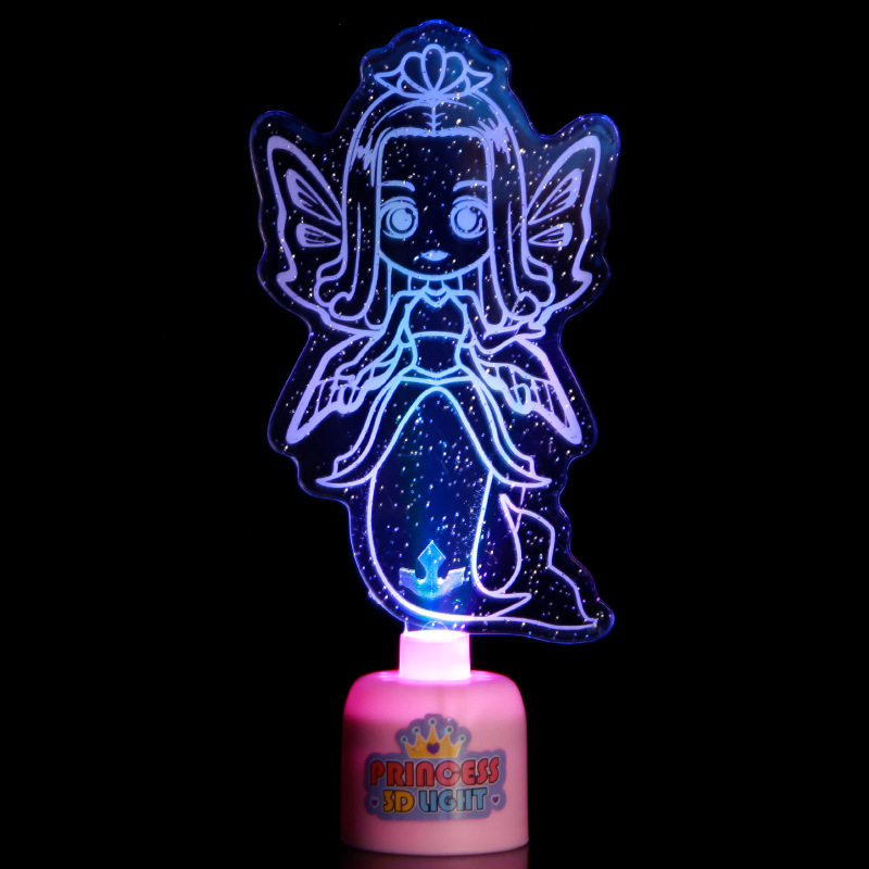 Christmas Toy For The Elderly Tree Led Night Light Colorful Flash 3D three-dimensional Glowing Toy Kids Gift 64