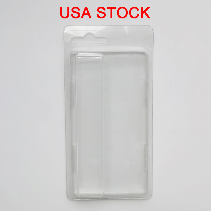 Clamshell Packaging Wegwerp Pape Pens Pakketten 0,8 ml 1 ml Penblister met haak Clear PVC Retail Packagings voor 110x20mm Maat Penverdamper Blisters Pakken