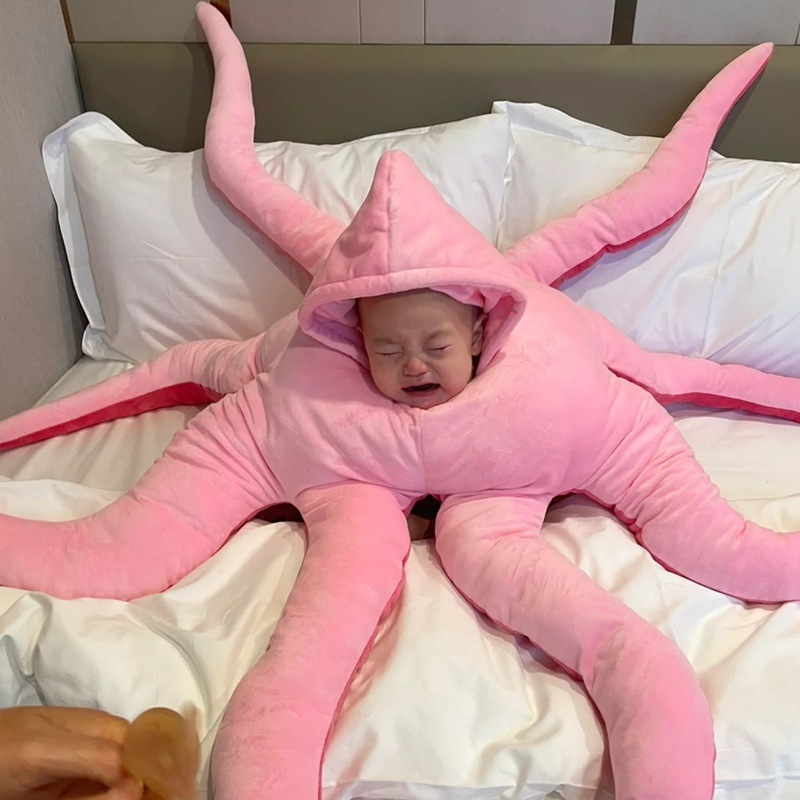 Grenz￼berschreitende neue Produkte Oktopus Baby Funny Pillow Weihnacht Cosplay Kost￼m Oktopus Pullover Puppe Gro￟handel Gro￟handel