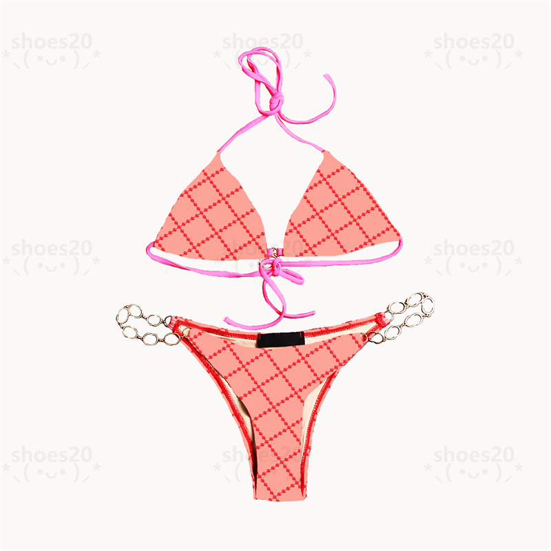 Buckle Lace Bikinis Hipster Padded Push Up Women039S Designer Baddräkter utomhus Bandage Beach inomhus Bad Luxury Wear8238632