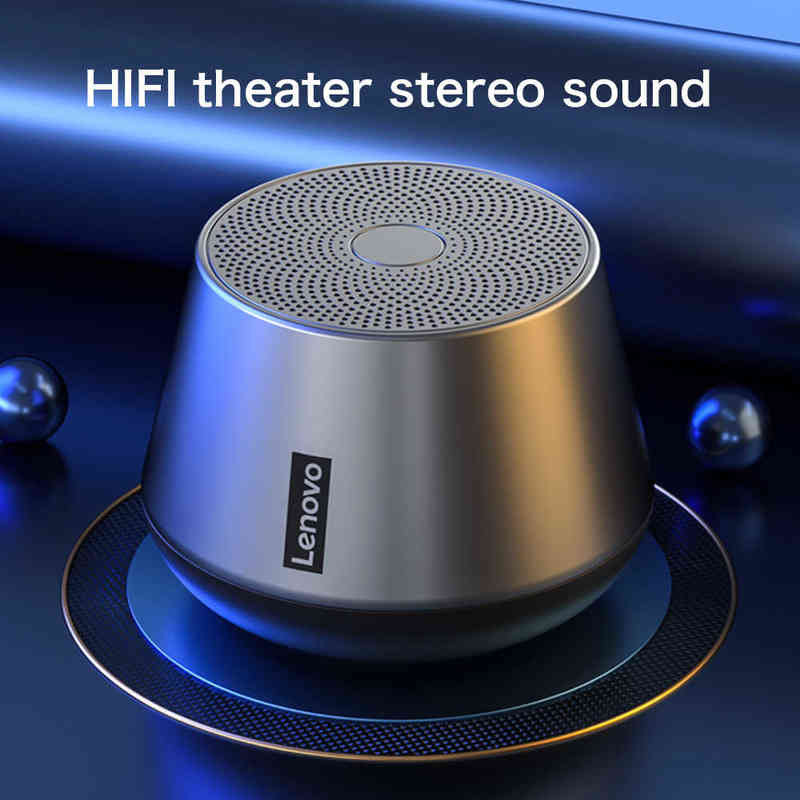 Alto -falantes portáteis Lenovo K3 Pro alto -falante sem fio Bluetooth portátil HiFi Music Player Surround Bass Box Outdoor Sport Loudspeaker com MIC T220831