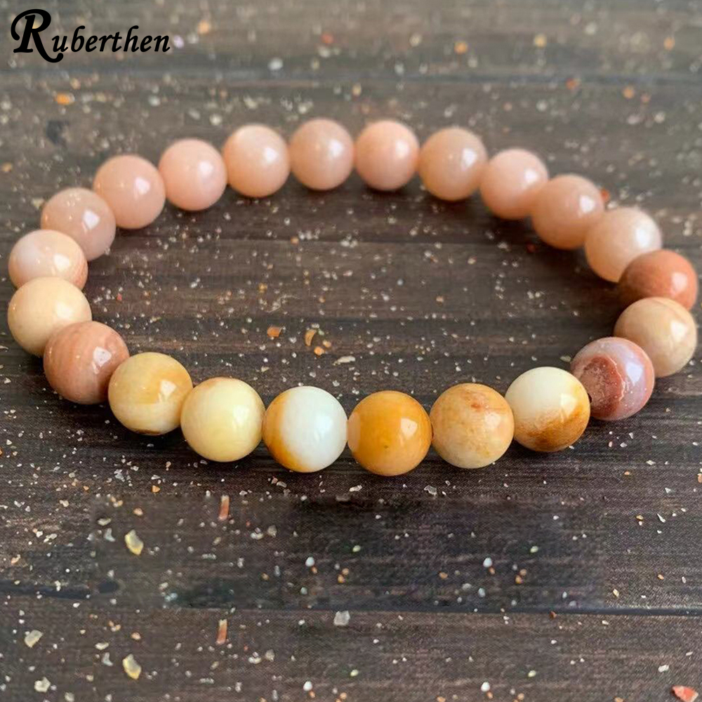 MG1610 Strand Cosmic Love Wrist Pulseira Mala Bracelete Amarelo Jade Petrifice Wood Sunstone Energy Bracelets Moda