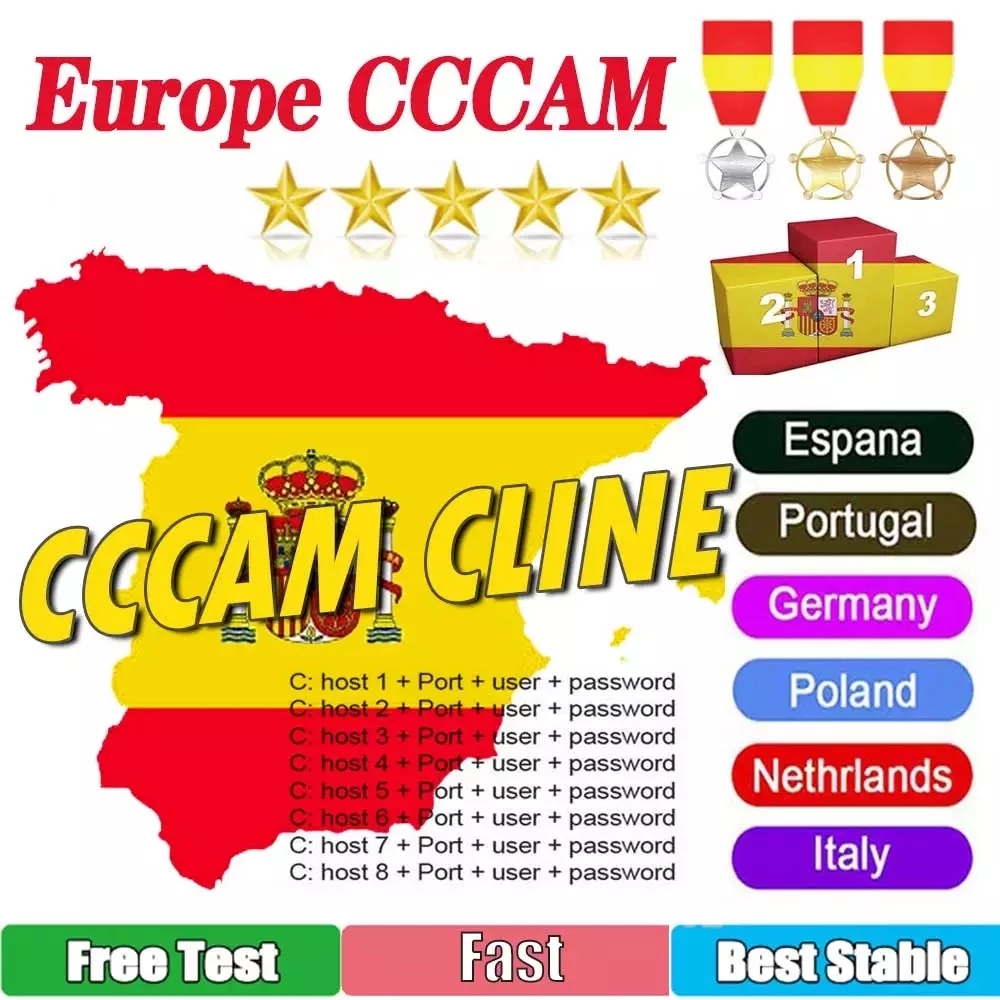 Cccam Clients Set Top Box Satellite Receivers Dvb S2 6 & 7 & 8 Line 12-Month For Ccam ccclines In Europe Portugal Italy And Poland