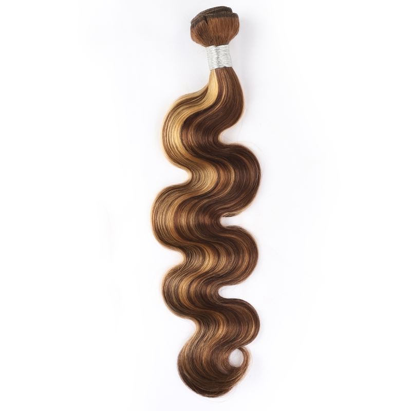 Brasilianische Jungfrau-Haar-Verlängerungs-P4/27 Körper-Welle der Klavier-Farben-10-30inch gerade peruanisches indisches rohes Menschenhaar 100%