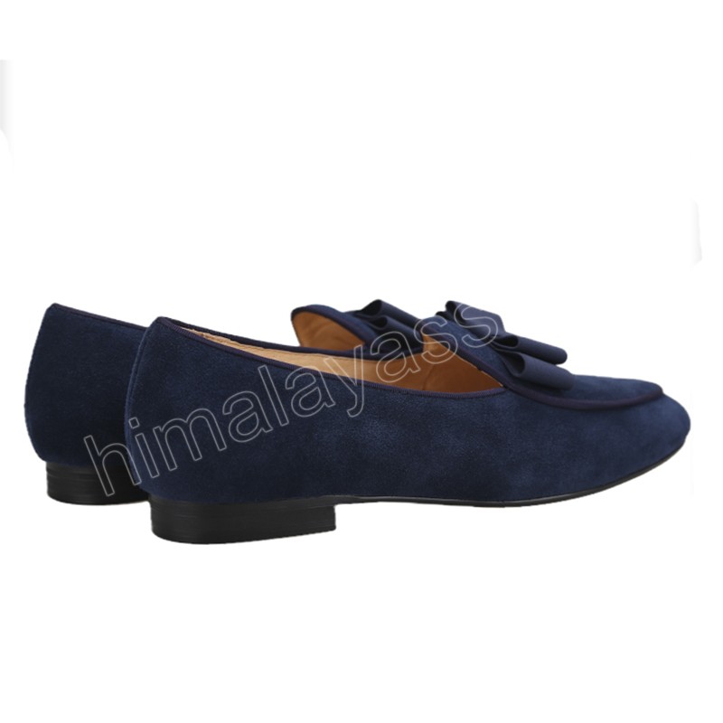 Trois couleurs vache en daim chaussures de robe mocts masculins ￠ la main ￠ la main