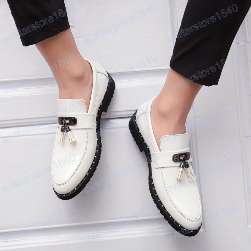 Slip-on-Schuhe für Herren, Lackleder-Schuhe für Herren, italienische Loafer, Herren-Casual-Oxford-Schuhe, Business-Anzug