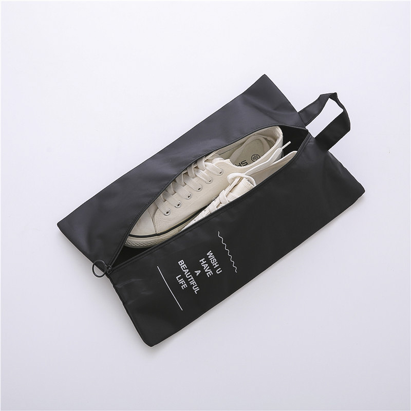أحذية محمولة حقيبة تخزين حقيبة البوليستر سحابات قابلة للطي أكياس مقاوم للماء الغبار المنزلية المنظم سفر سفر منظم كيس معلق JY1218