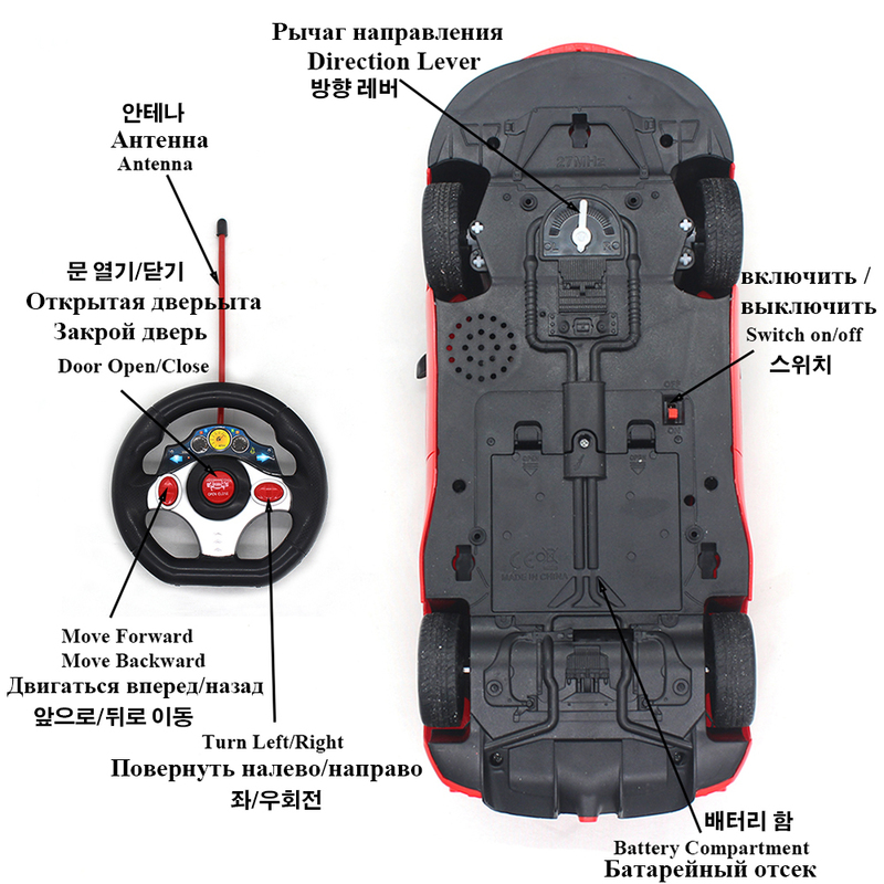 ElectricRc Araç Büyük Boyut 1 14 Elektrikli RC Araç Uzaktan Kumanda Makineleri Radyo Kontrol Araç Oyuncakları Erkek Kapısı için 6066 220830