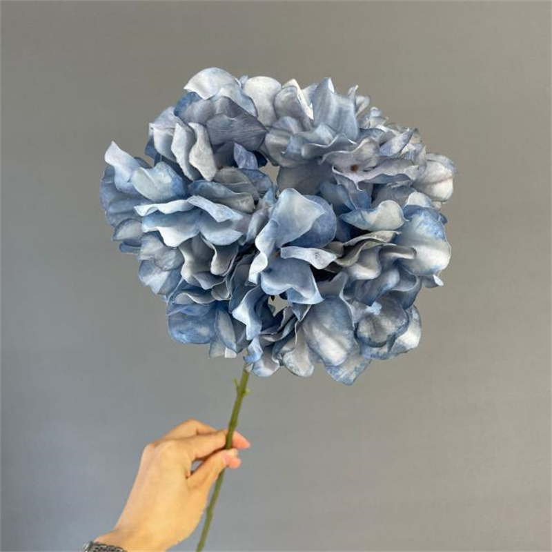 UN fiore finto stelo singolo pittura a olio ortensie simulazione ortensie oversize centrotavola di nozze