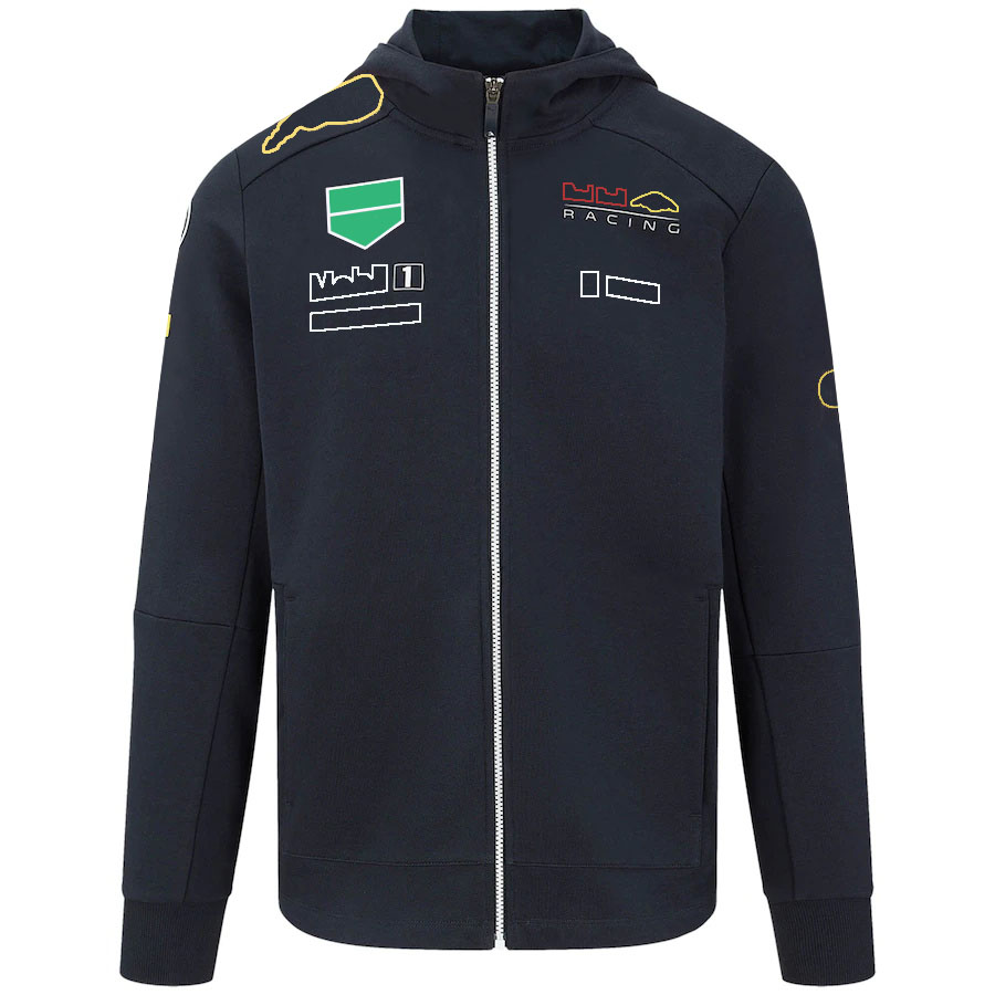 2022 Nieuwe Hoodie 1 Team Zip Up Jacket Racing Car Fans Casual Otenized Sweatshirt Autumn Winter Warm Wind Breaker Customi6092020