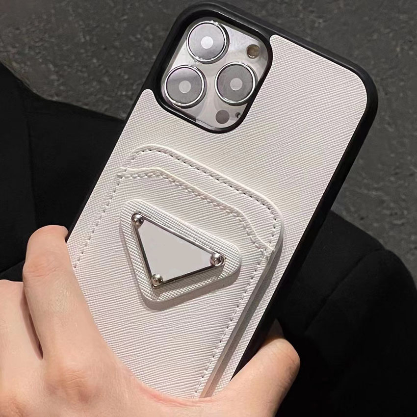 Étuis de téléphone en cuir de créateur de mode pour iPhone 14 plus 13 pro max 12 mini 11 X XR XS XSMAX Card Wallet coque arrière avec étui portefeuille