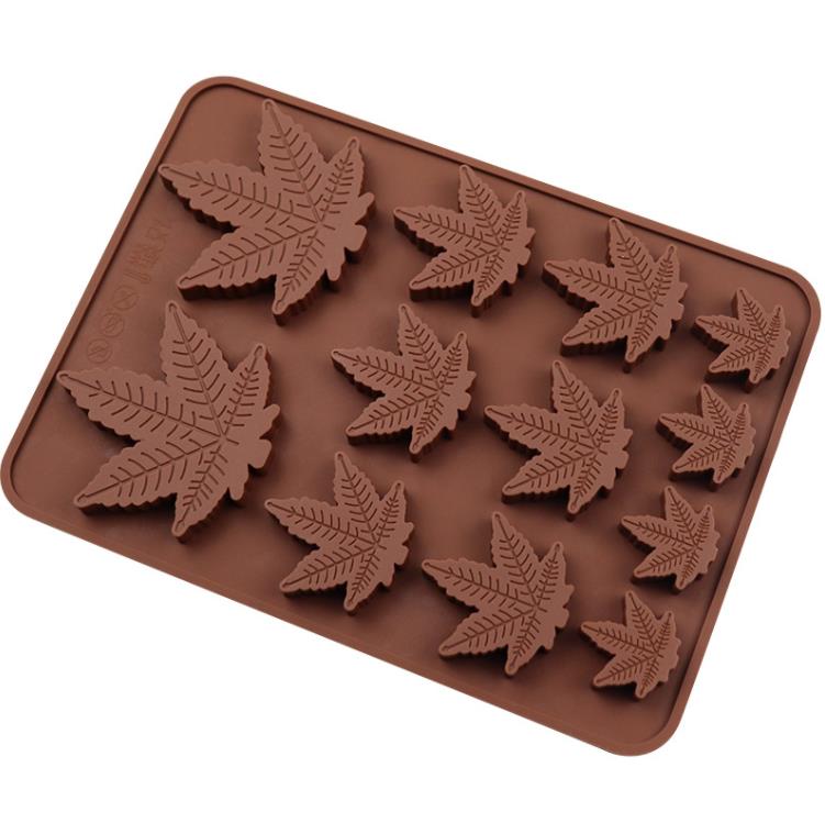 Bakvormen diy mallen maat esdoornblad koekje jelly schimmel siliconen chocolade mal sn6760