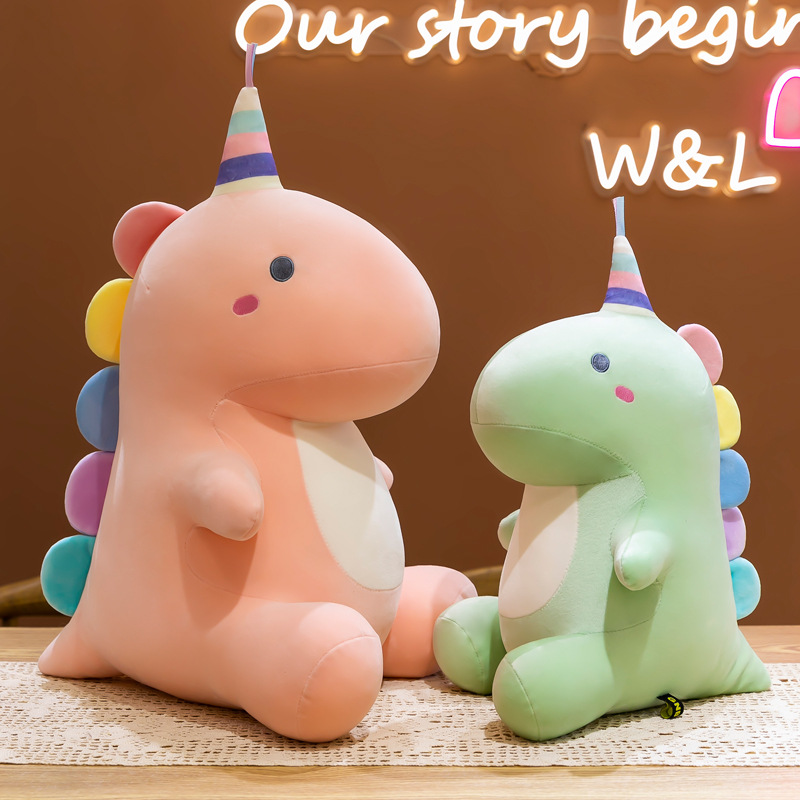 Dzieciowe zabawki pluszowe słodkie małe dziecko dinozaur z poduszką na jednosiężne prezent urodzinowy