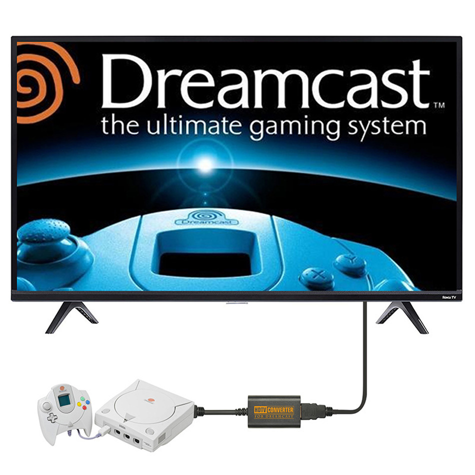 Адаптер кабелей HDTV для поддержки консоли Dreamcast Dreamcast NTSC 480i 480p PAL HD-Link Cable Dongle