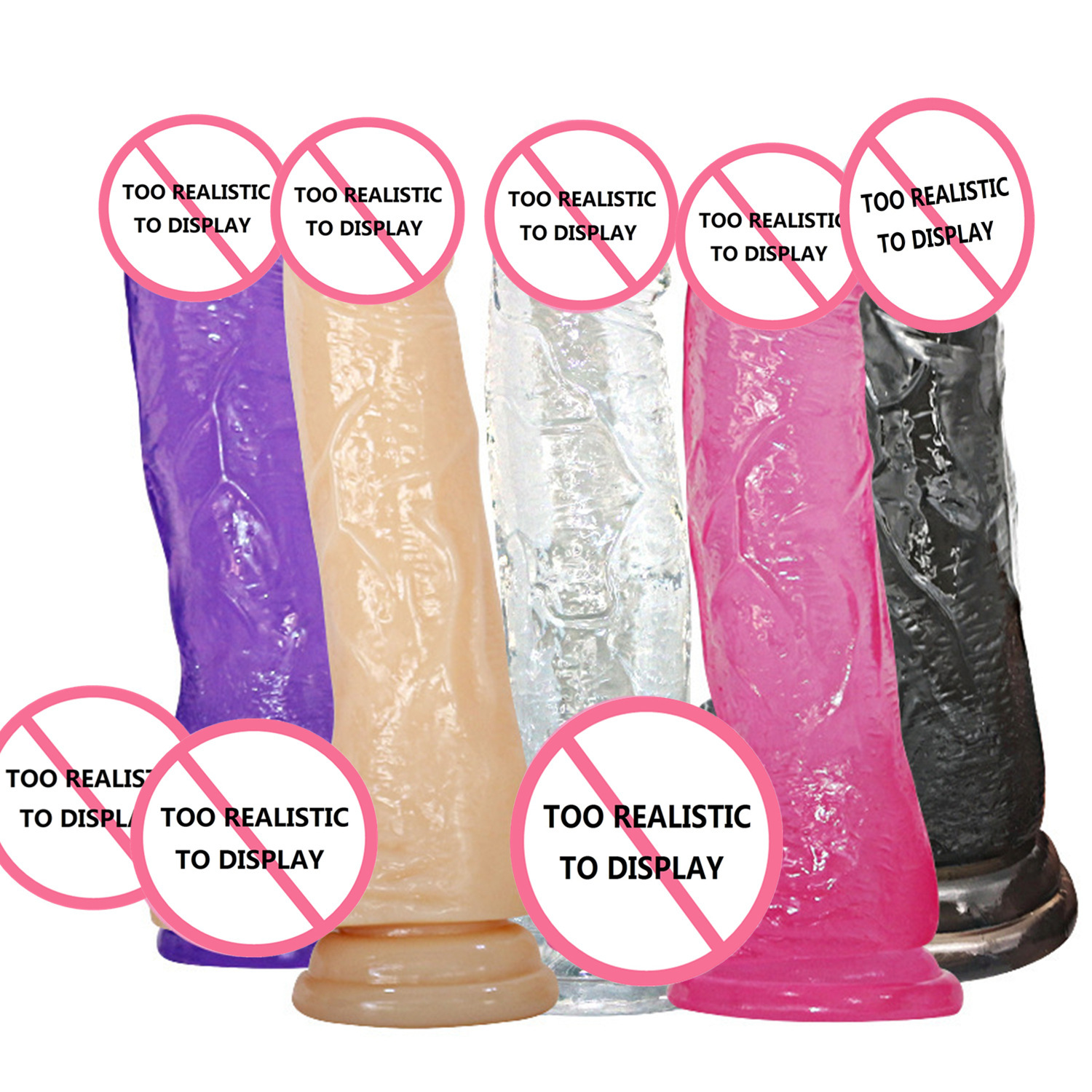 Articles de beauté Nouveau cristal transparent couleur phallus masturbateur féminin produits pour adultes passion orgasme