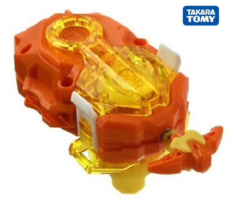 Spinning Top TOMY Custom BeyLauncher LR Beyblade Burst Dynamite String Launcher B184 B00 WBBA ROJO ORO BLANCO Ver 220830