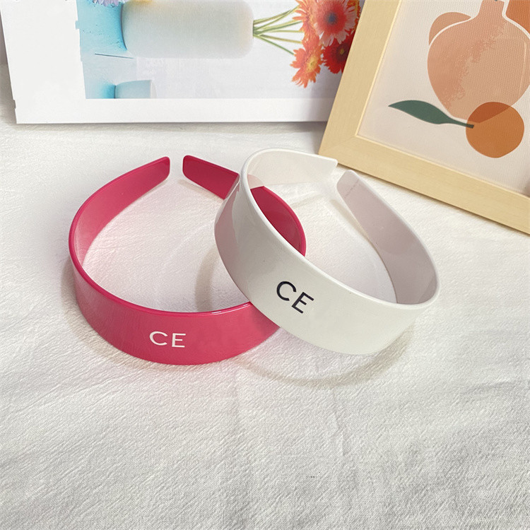 ألوان صلبة عتيقة مصممي CE العصبية Candy Fall Hairbands أنيقة مطابقة الرأس هوب إكسسوارات الشعر فيس