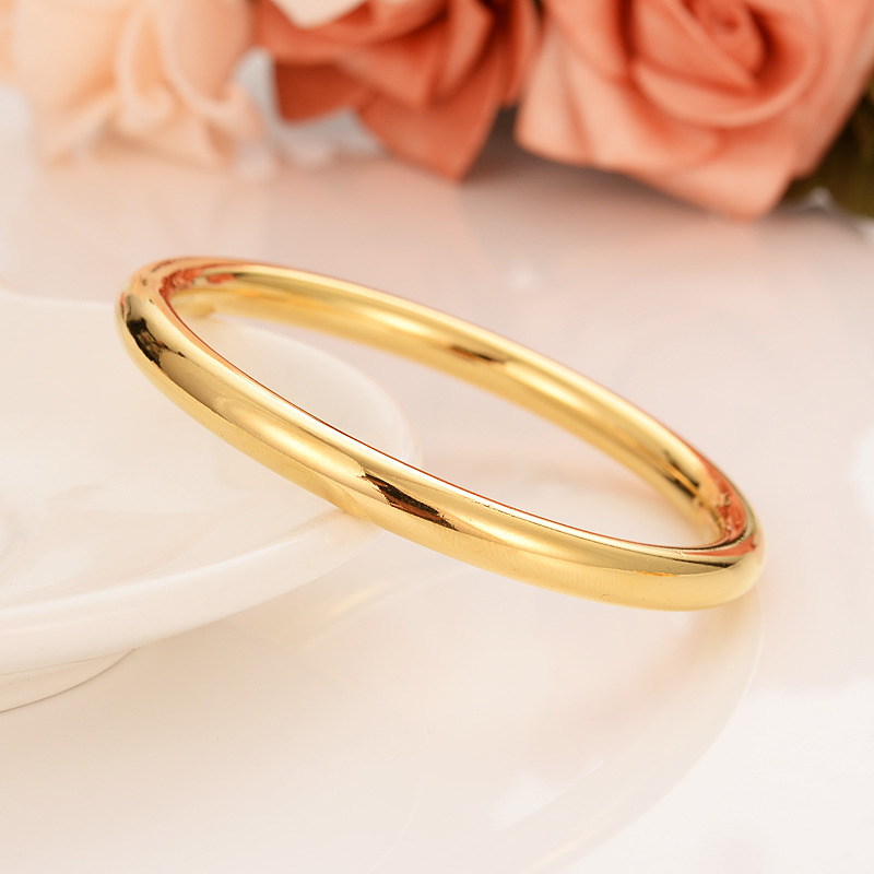 Bangle 24k 65mm Gold Dubai Bangle Armband Africa Arab Party Assemble Wholesale Fashion Dubai slipande sprängning Bangle smycken 220831