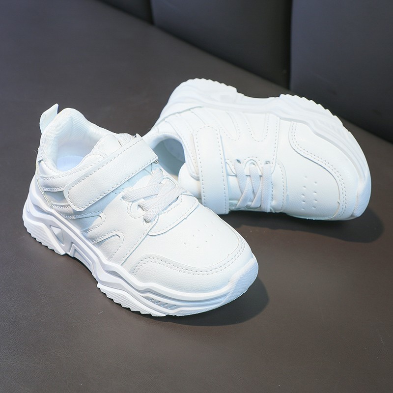 First Walkers Autumn Kids White Sneakers Platform Light Fashion Fashion Boys Girls Sport Shoes Size 2637 AllMatch Children Trainers 220830