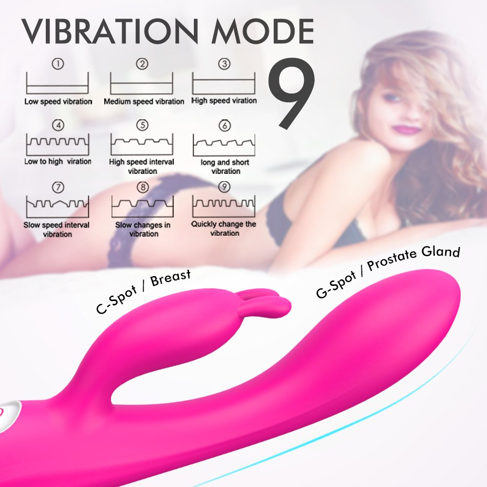 Articoli di bellezza Vibratore del dildo le donne Riscaldamento Potente stimolatore del punto G del clitoride del coniglio Prodotto coppie di giocattoli sexy adulti