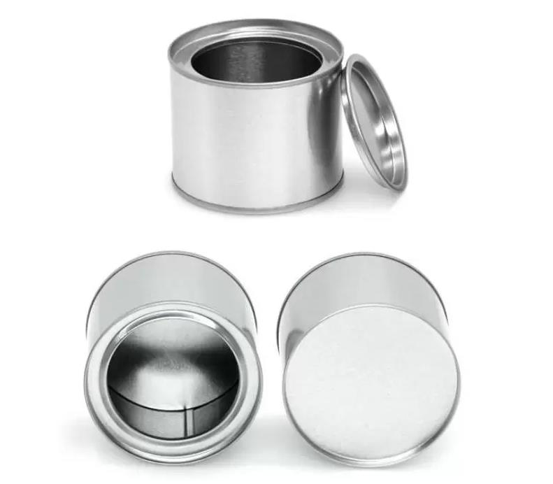 250 ml aluminium kan tinbox koffie thee jar lippenbalser Container lege kaarsenpotten metalen roompot doos SN6763