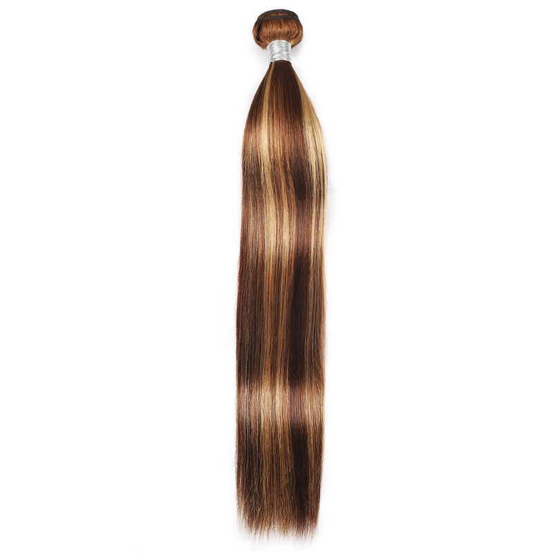 Brazilian Human Hair One Bundle P427 Piano Color 1030inch Silky Straight Body Wave Kinky Curly Double Wefts Loose Deep Raw Hair 1407368