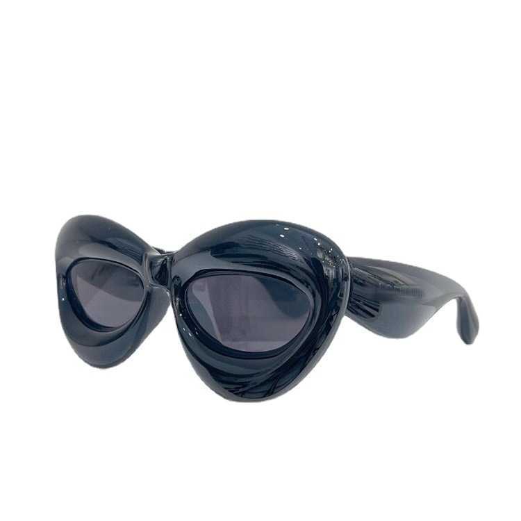 Lyxdesigner solglasögon 2022 Luoyijia Cat Eye for Women Ins Samma typ av personlig Pout Lip LW40097I4088868