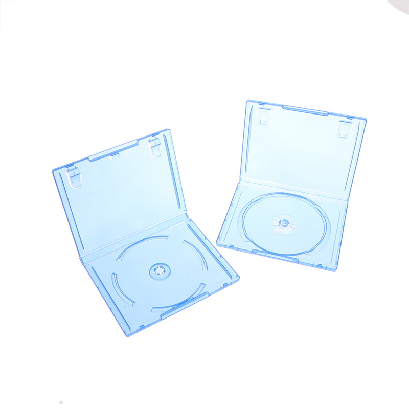 Clear Blue CD -skivor Lagring Cover Bracket Box f￶r P5 PS5 PS4 SPEL Singel Disk Holder Case Replacement FedEx DHL UPS Free Ship