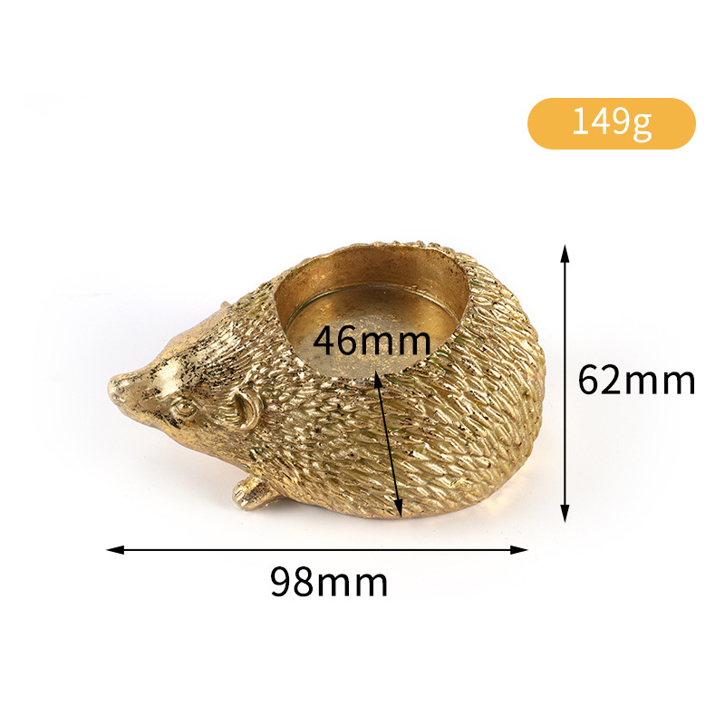 수지 고슴도치 촛대 장식 장식 홈 거실 촛대 장식품