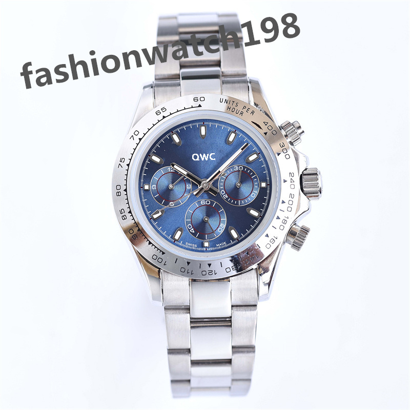 Erkekler 40mm Safir 2813 Mekanik Hareket 904L Paslanmaz Çelik Kayış Jason007 Moda Dalış Kronograf Tasarımcısı Luxe Gol243v