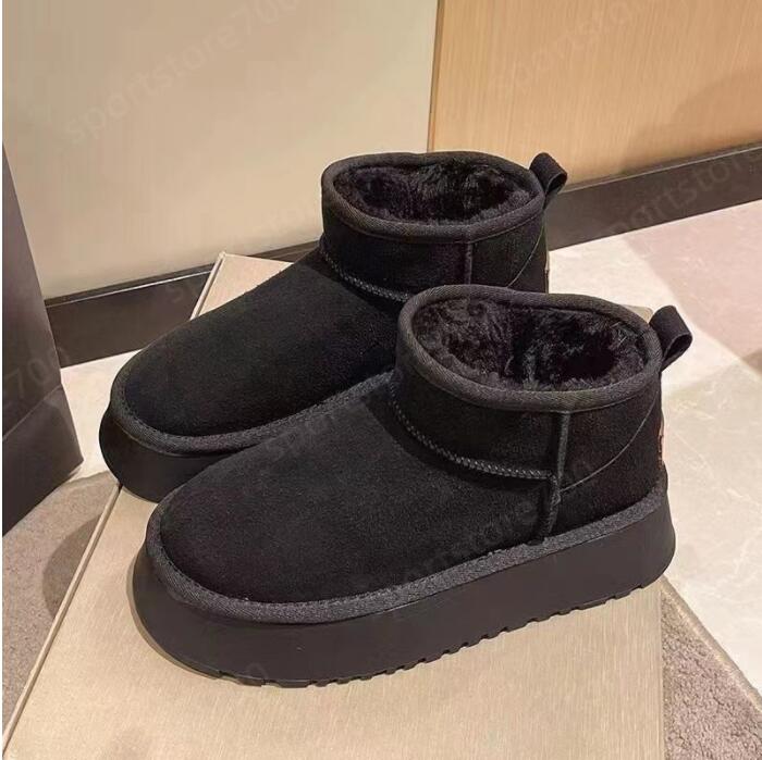 Новые австралийские женские зимние сапоги Tazz Slipper Tasman Дизайнерские сапоги Меховые шлепанцы Классические ультрамини-ботинки на платформе Замшевые шерстяные зимние теплые сандалии 35-42