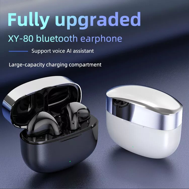 Patent TWS Earphones BT 5.0 Wireless Headphone Smart Touch Earphones Bluetooth Earbuds In ear type C Charging Port Headset XY-80
