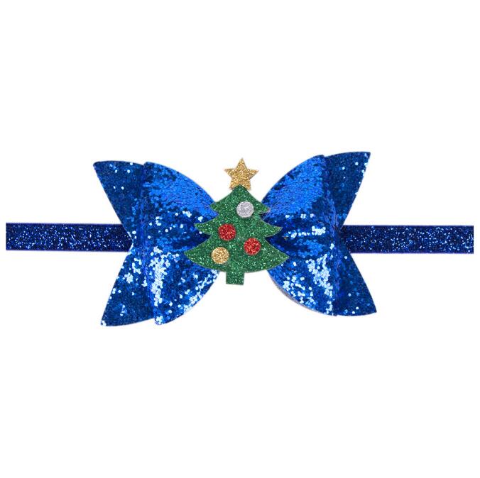 Christmas Headbands Children's Hairs Accessorie Bow Bright Pink Butterfly Knot Hairs Band Cute Hair Accessories For Children