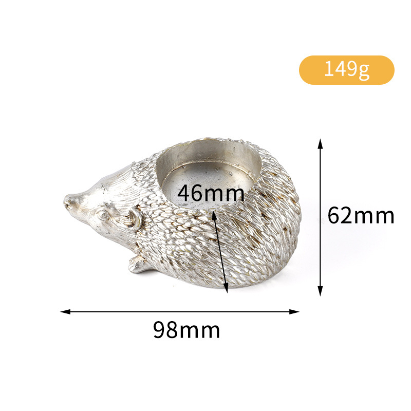 수지 고슴도치 촛대 장식 장식 홈 거실 촛대 장식품