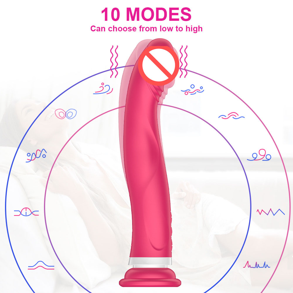 Consolador vibrador desmontable ventosa punto G 10 modelo masajeador de vibración pene realista vibrador chica juguetes sexuales para mujeres